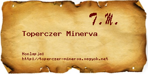 Toperczer Minerva névjegykártya